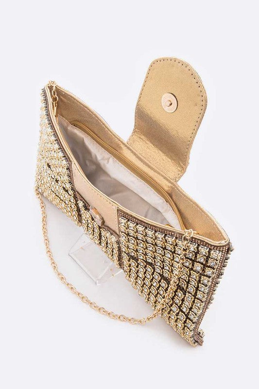 Iconic Rhinestone Bowtie Clutch Bag