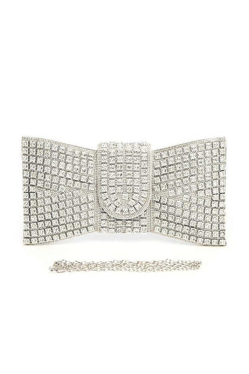 Iconic Rhinestone Bowtie Clutch Bag