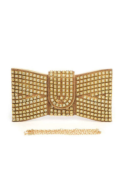 Iconic Rhinestone Bowtie Clutch Bag