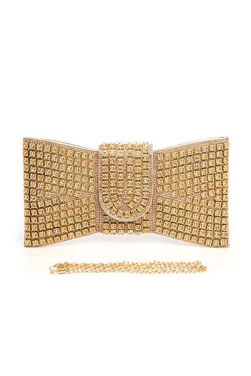 Iconic Rhinestone Bowtie Clutch Bag