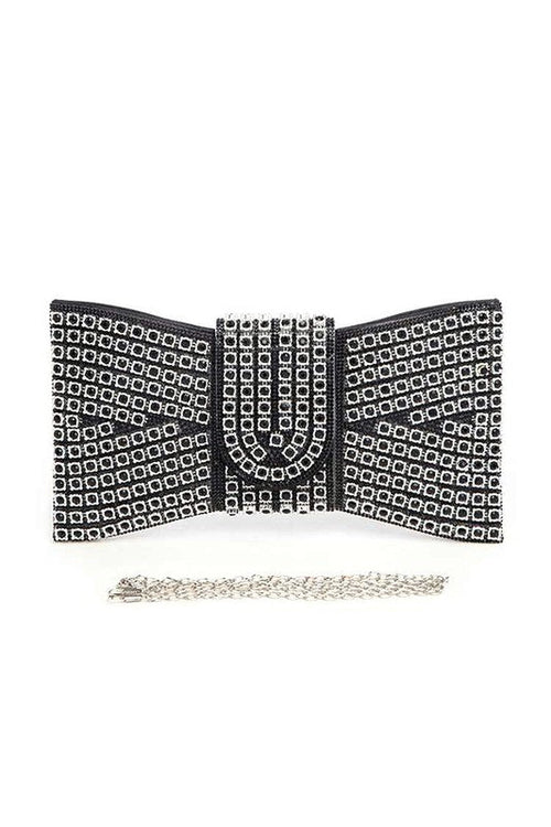 Iconic Rhinestone Bowtie Clutch Bag
