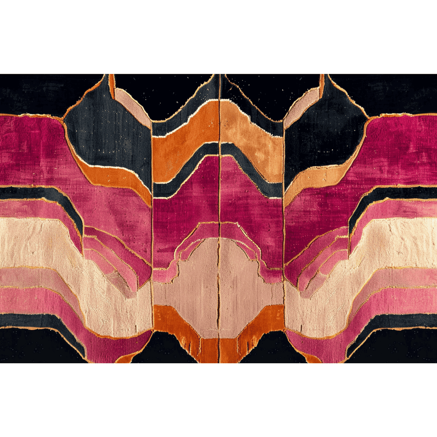 Abstract Grandeur Hand Tufted Rug - Aphrodite Wears Pink
