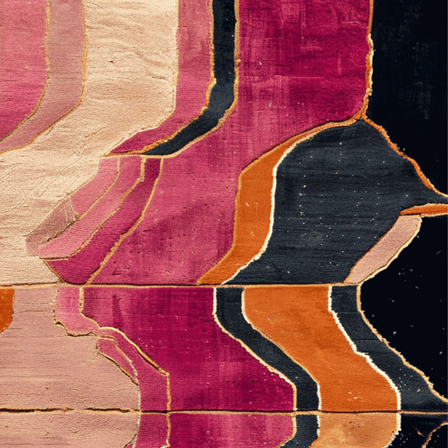 Abstract Grandeur Hand Tufted Rug - Aphrodite Wears Pink