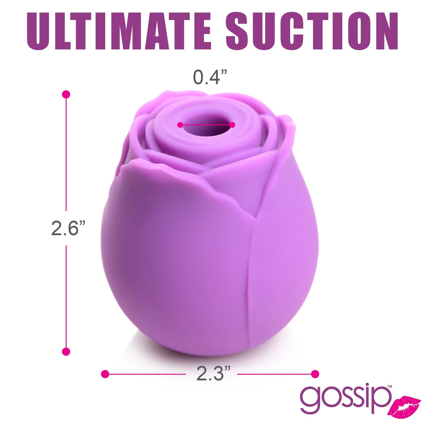 Gossip Rose Flirt 10X Silicone Clit Stimulator - Aphrodite Wears Pink