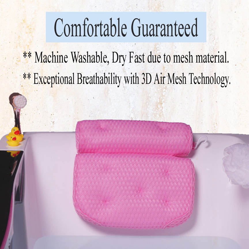 Luxury Bathtub Pillow - Aphrodite Wears Pink