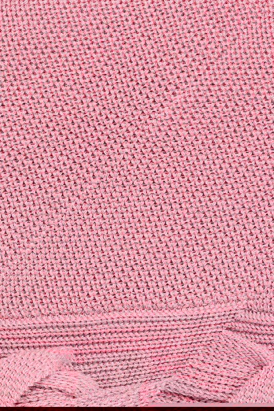 Multi-Tie Back Convertible Sweater Tank - Aphrodite Wears Pink