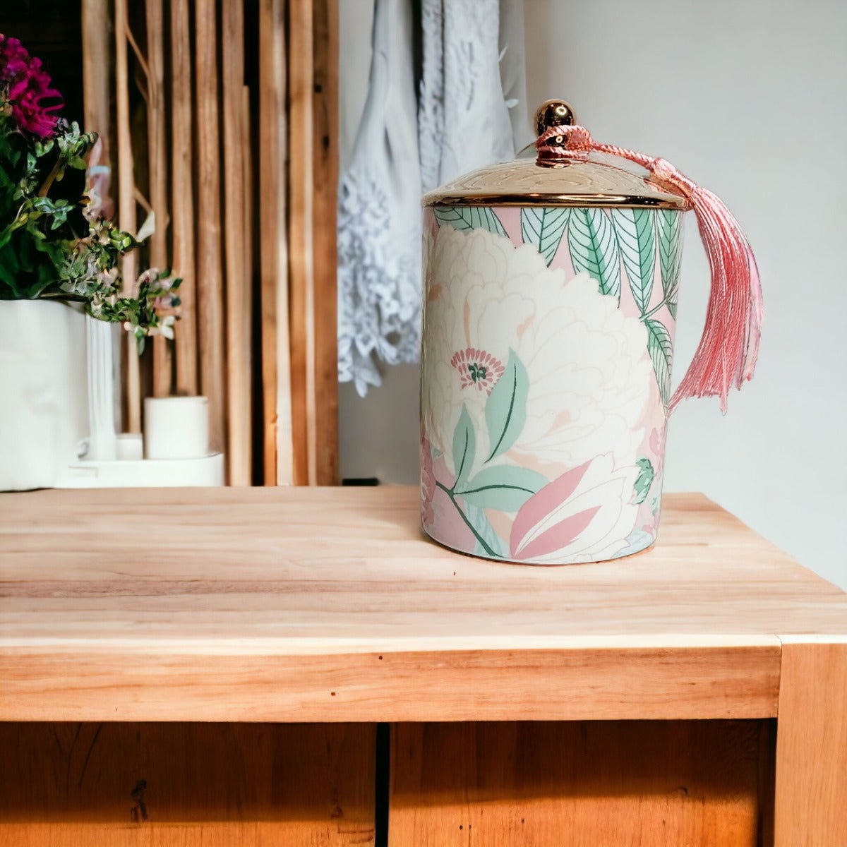 Vintage Floral Candle Set - Aphrodite Wears Pink