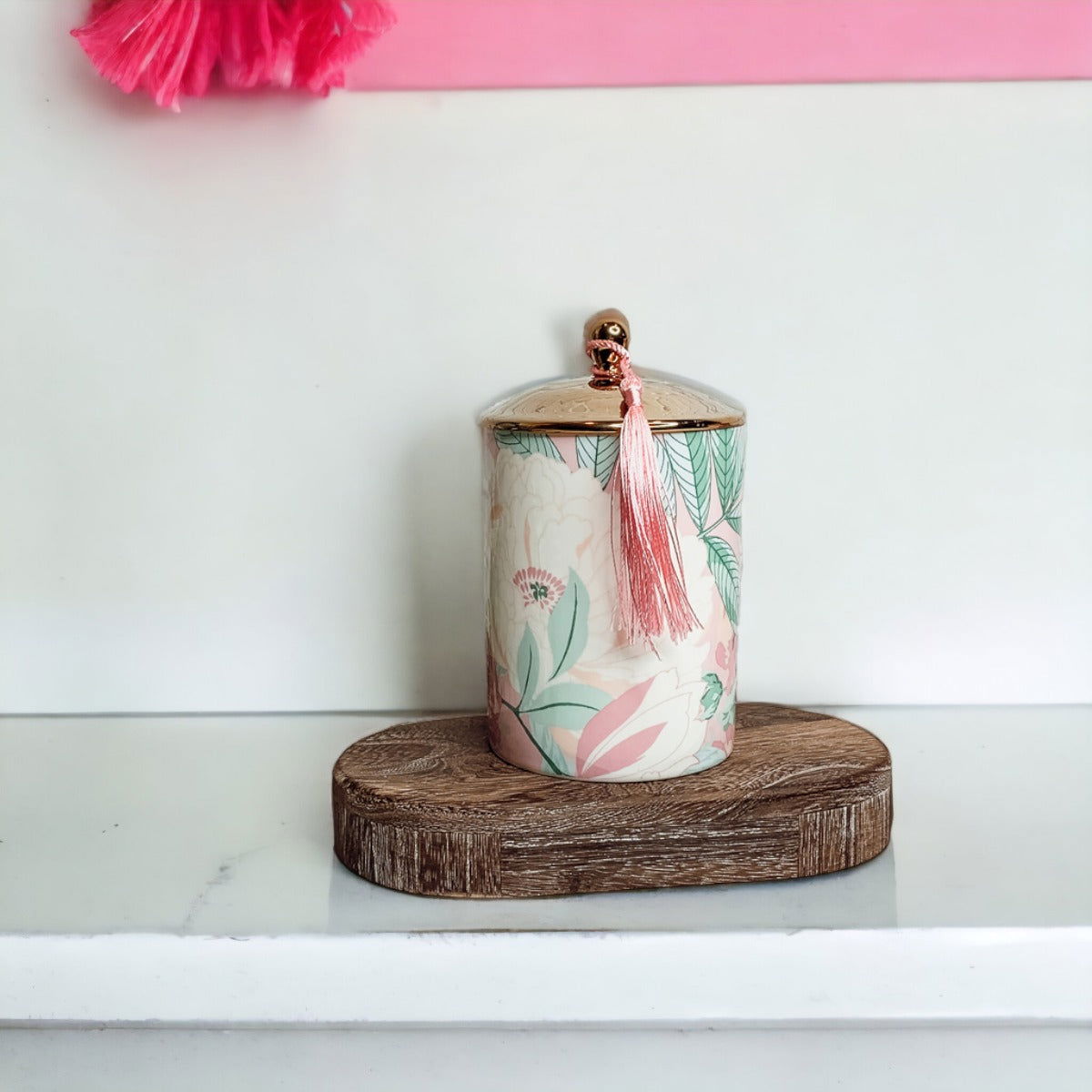 Vintage Floral Candle Set - Aphrodite Wears Pink