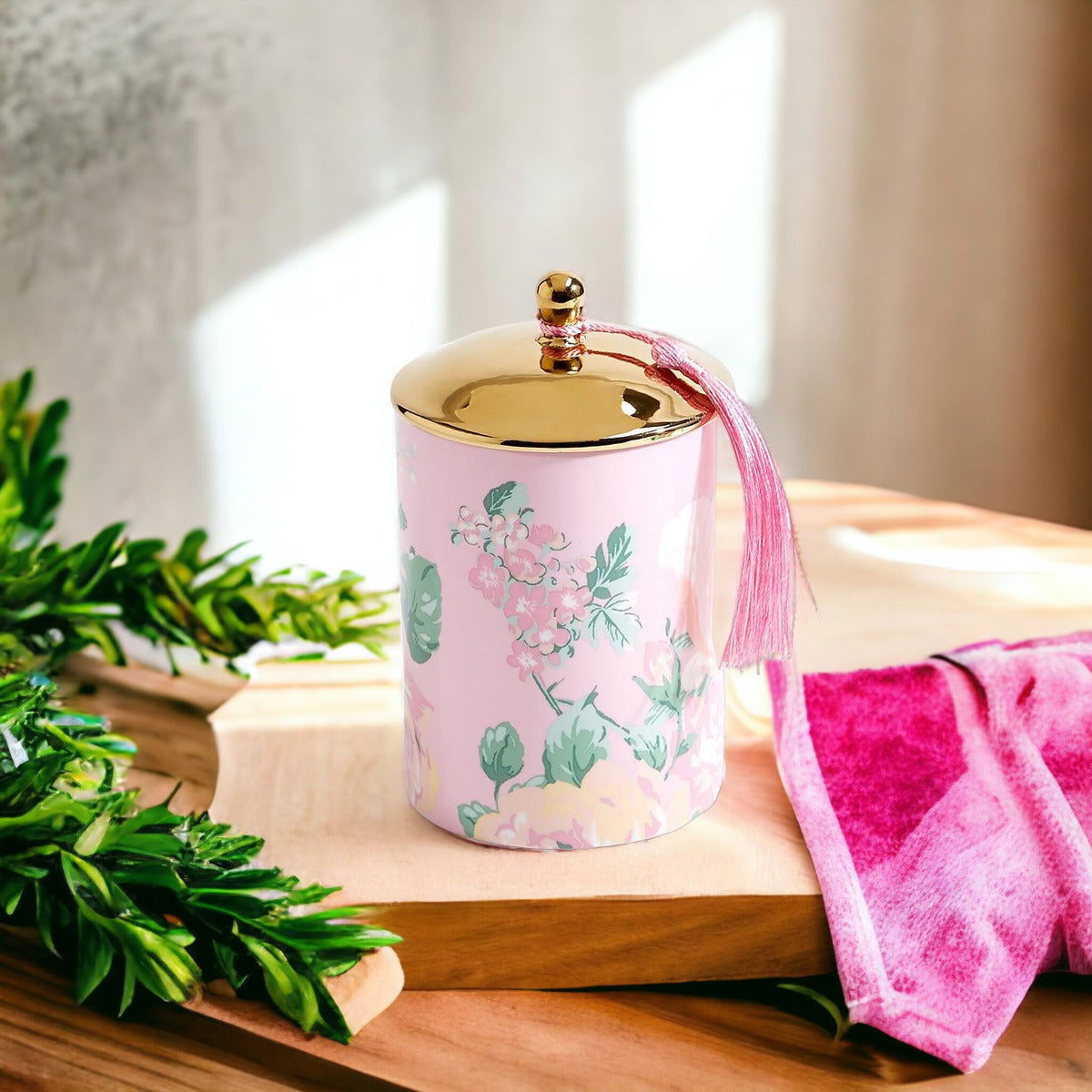 Vintage Floral Candle Set - Aphrodite Wears Pink