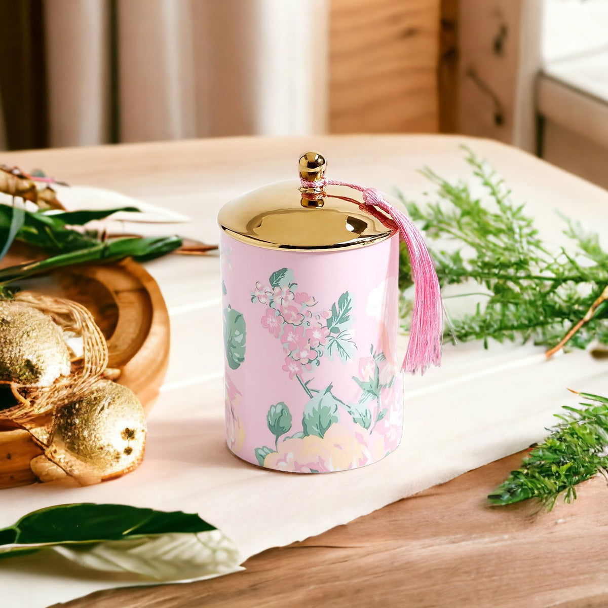 Vintage Floral Candle Set - Aphrodite Wears Pink