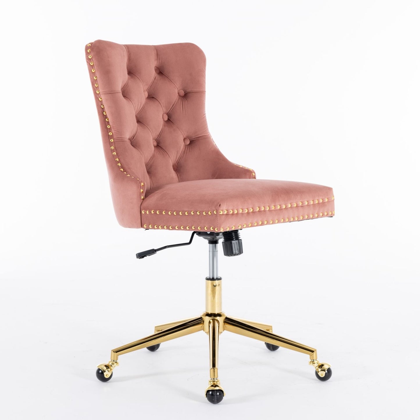 Velvet Upholstered Tufted Button Home Office Chair