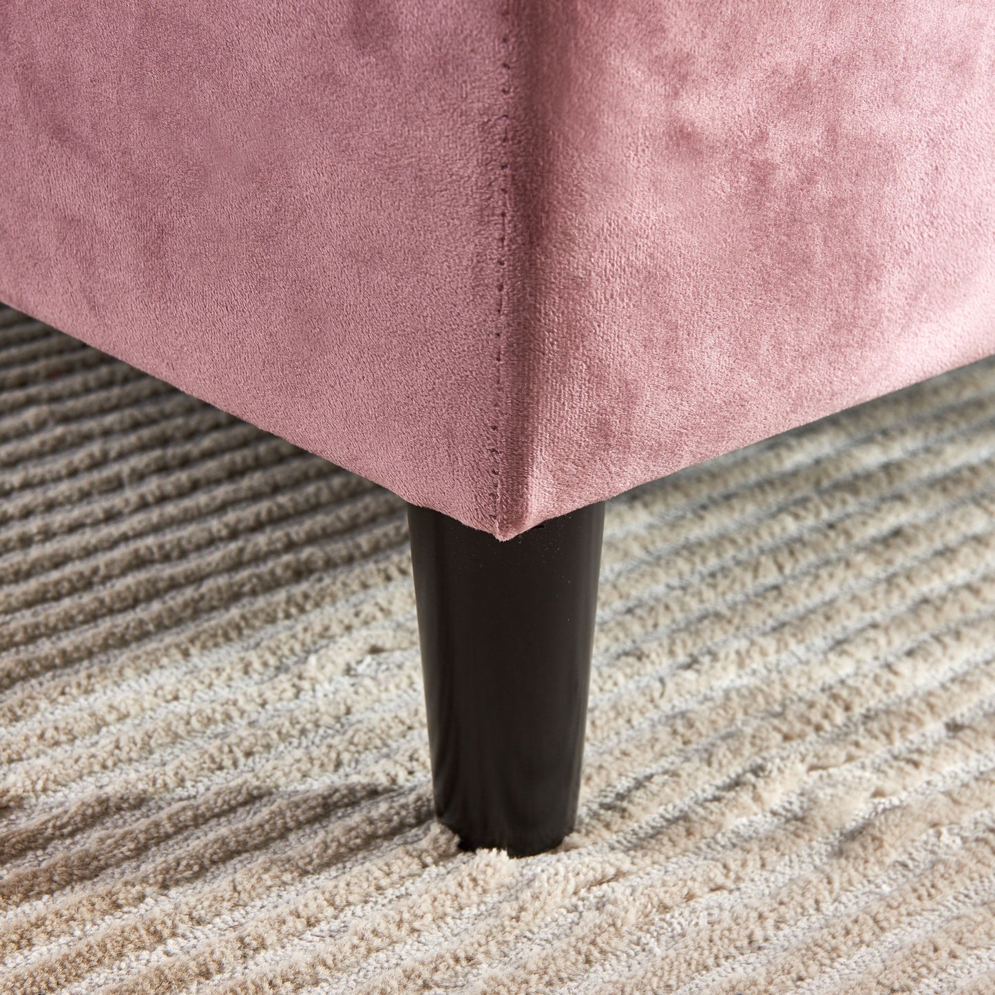 Mid-Century Modern Velvet Chaise and Sleeper
