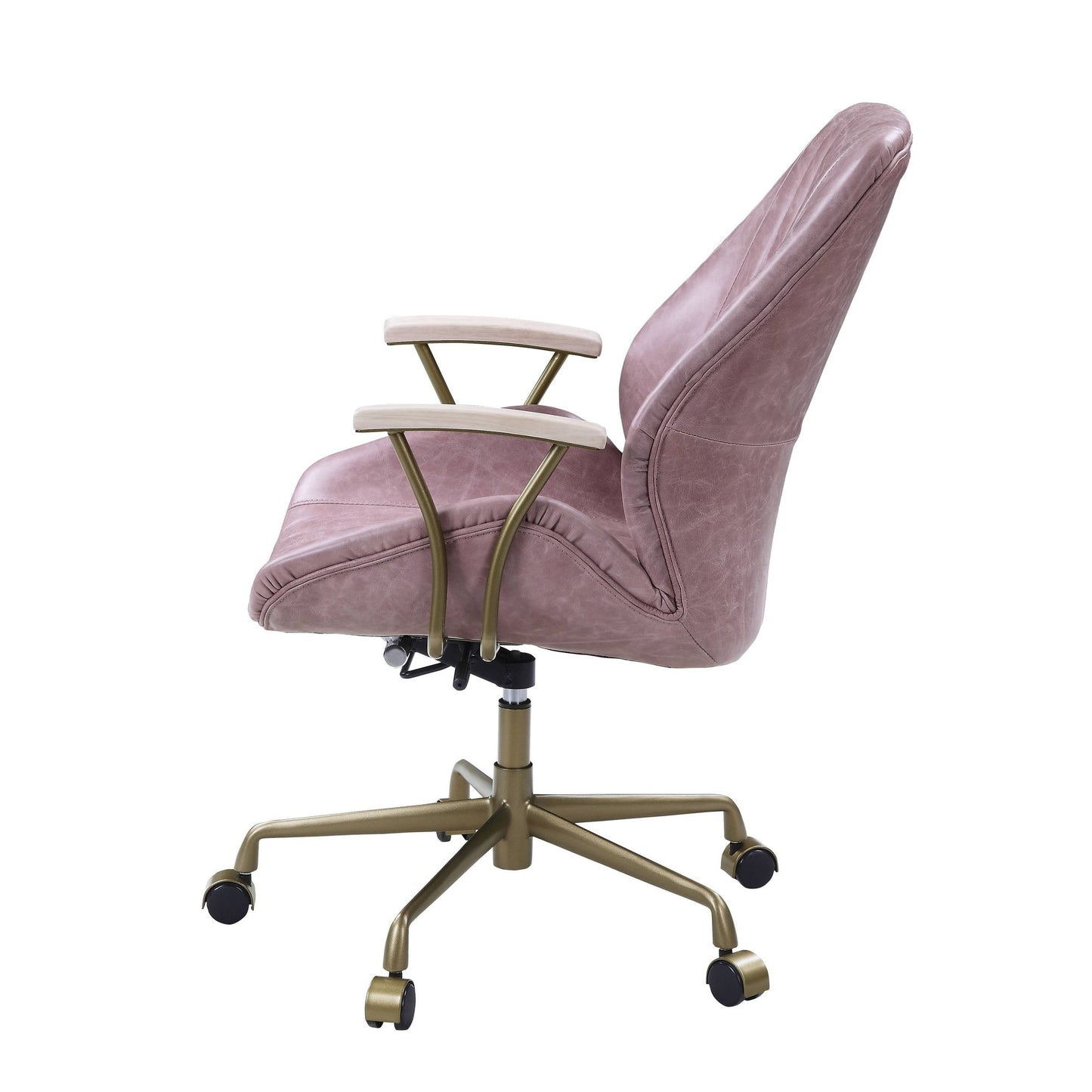 Genuine Leather Pink Office Chair
