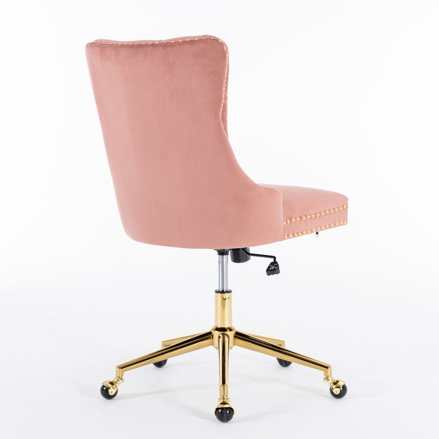 Velvet Upholstered Tufted Button Home Office Chair