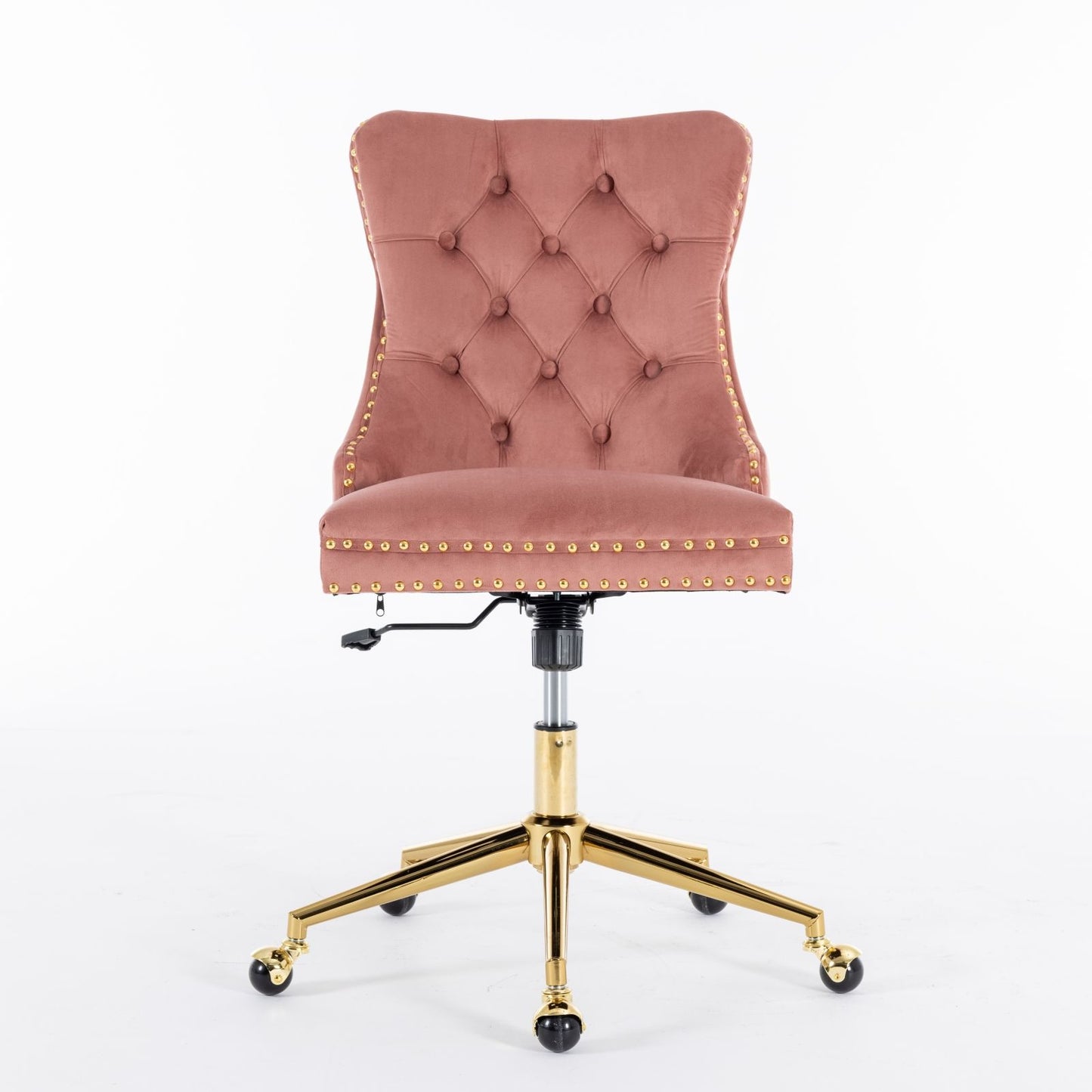 Velvet Upholstered Tufted Button Home Office Chair