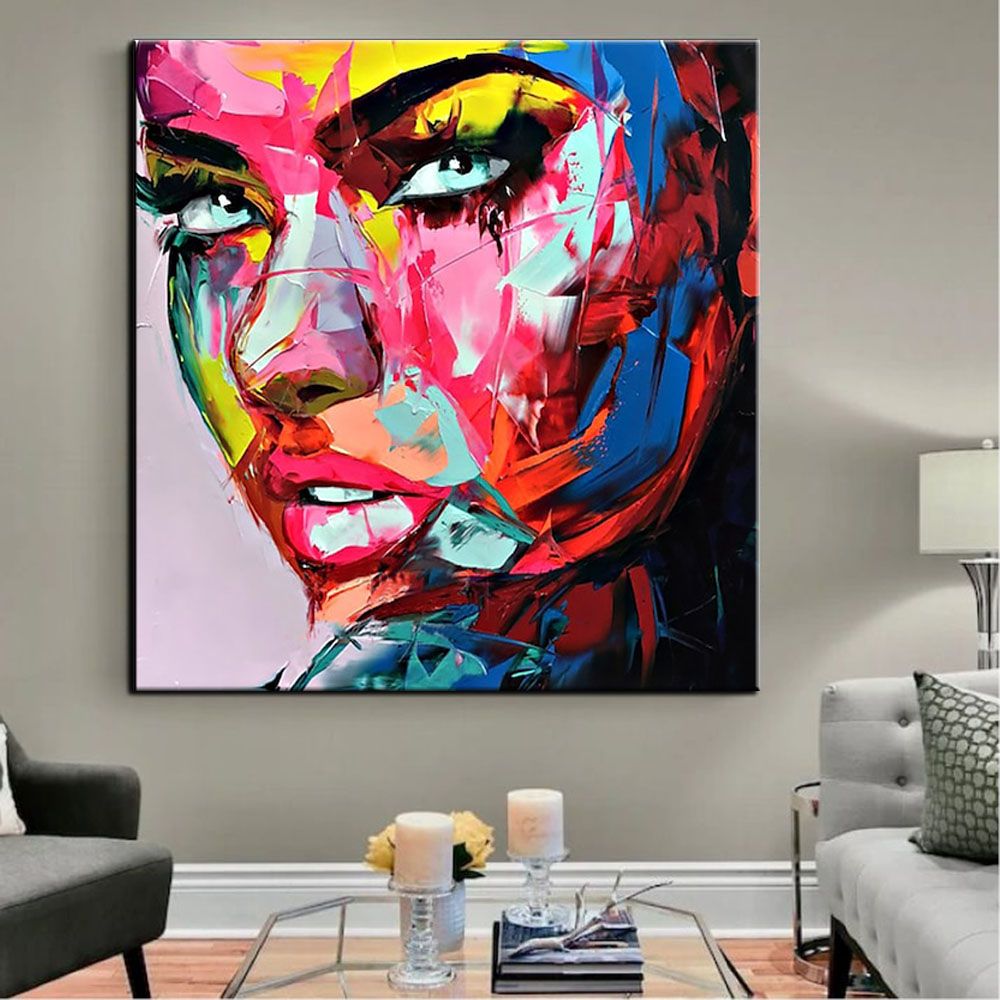 Piercing Woman's Eyes Handmade Oil Painting
