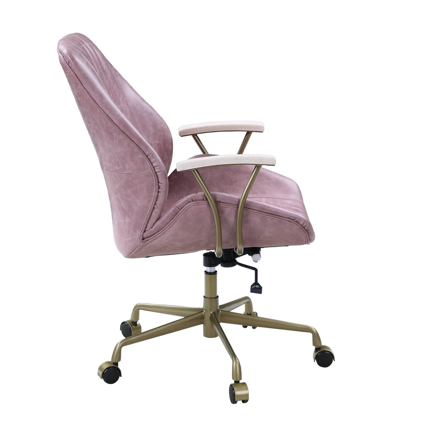 Genuine Leather Pink Office Chair