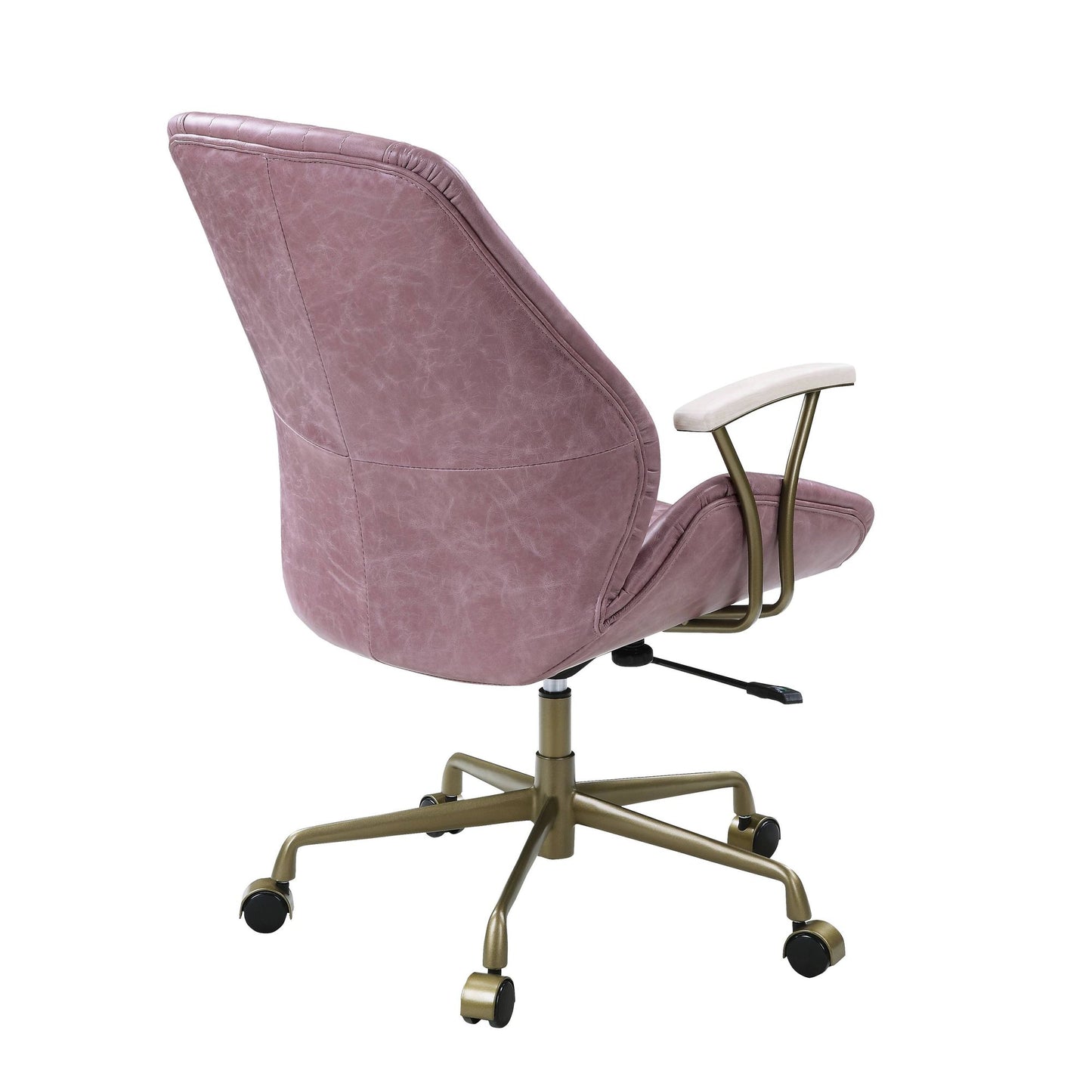 Genuine Leather Pink Office Chair