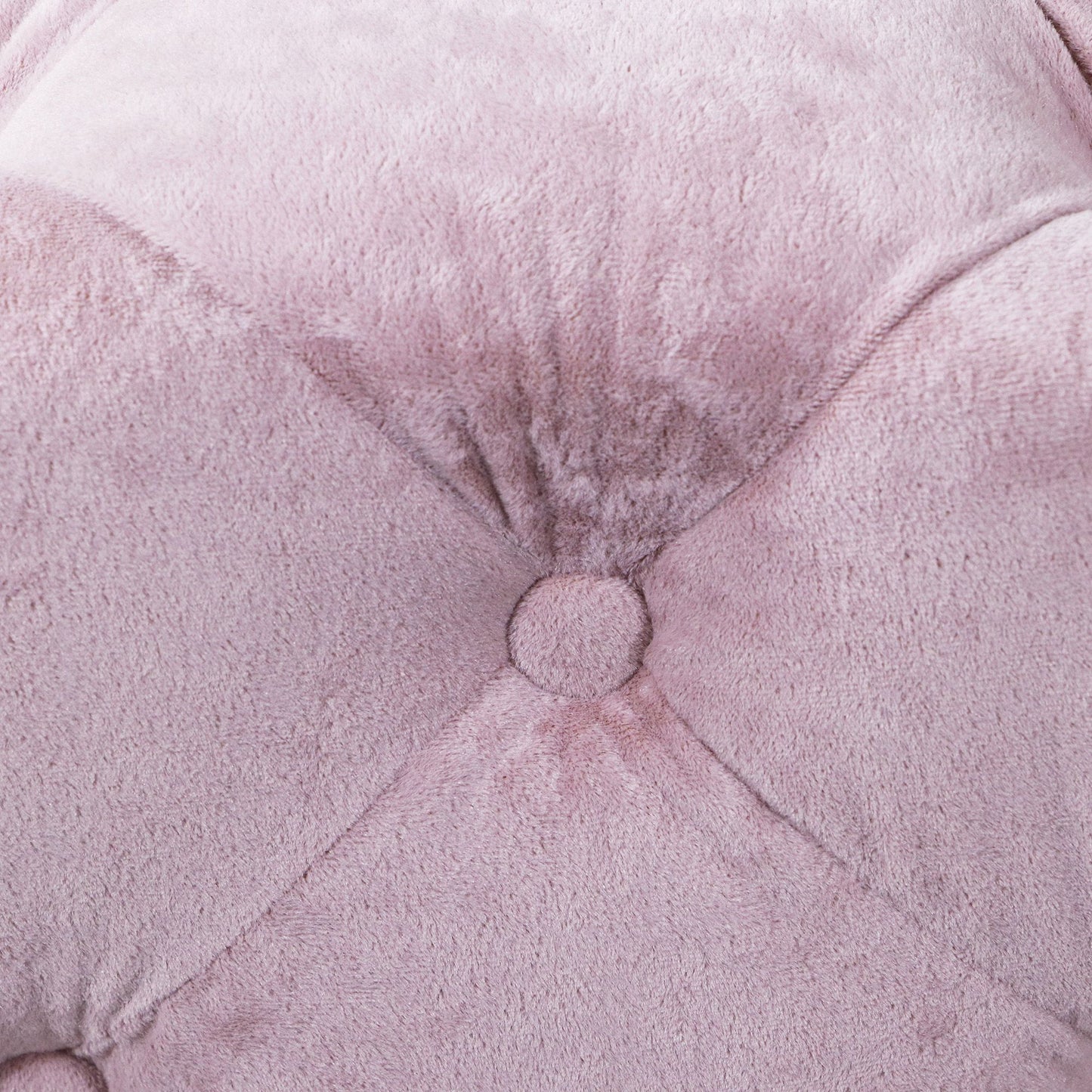 Pink Velvet Upholstered Dice Ottoman