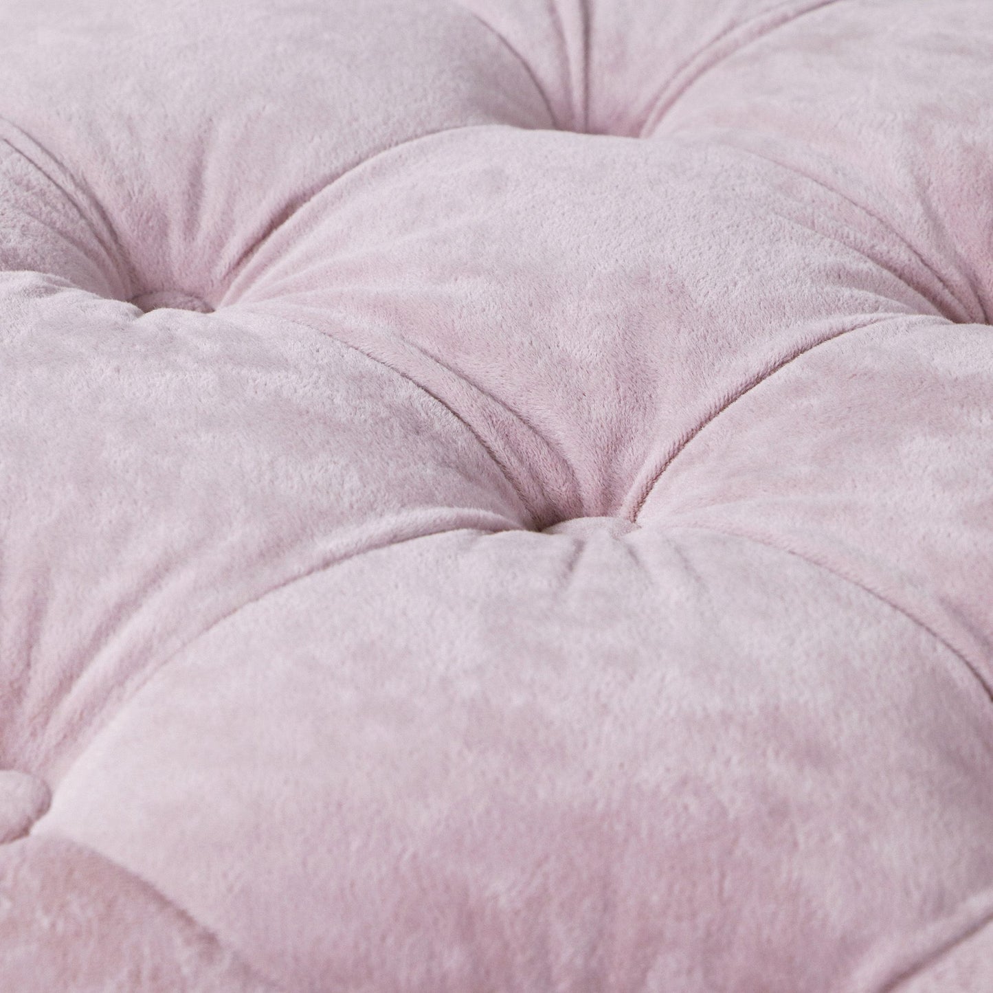 Pink Velvet Upholstered Dice Ottoman