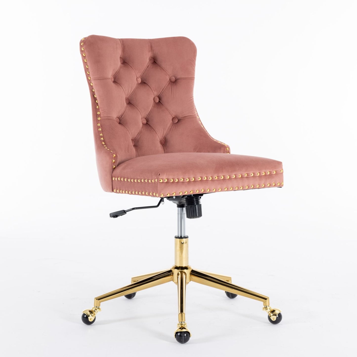 Velvet Upholstered Tufted Button Home Office Chair