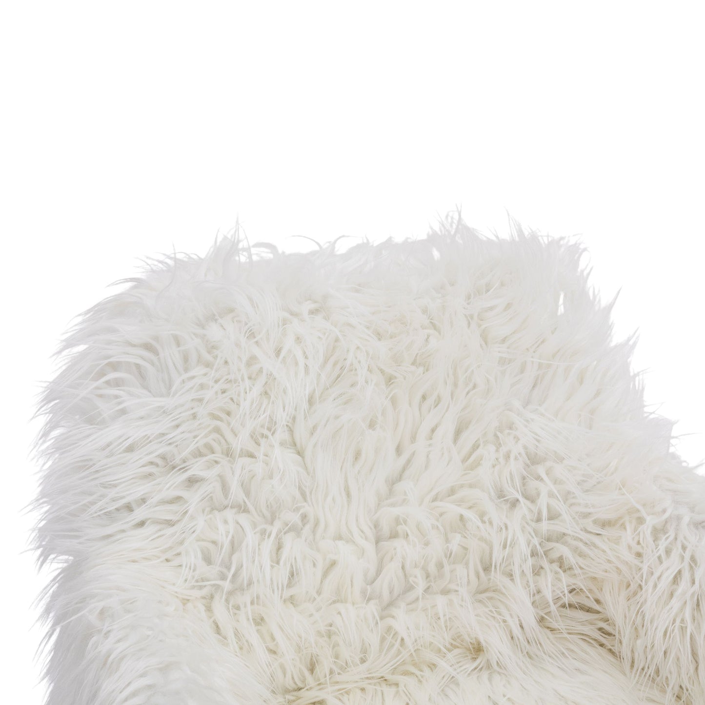 Modern Faux Fur Home Office Chair and Makeup Vanity Chair