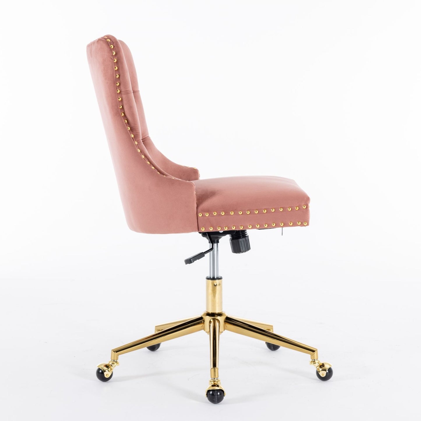Velvet Upholstered Tufted Button Home Office Chair