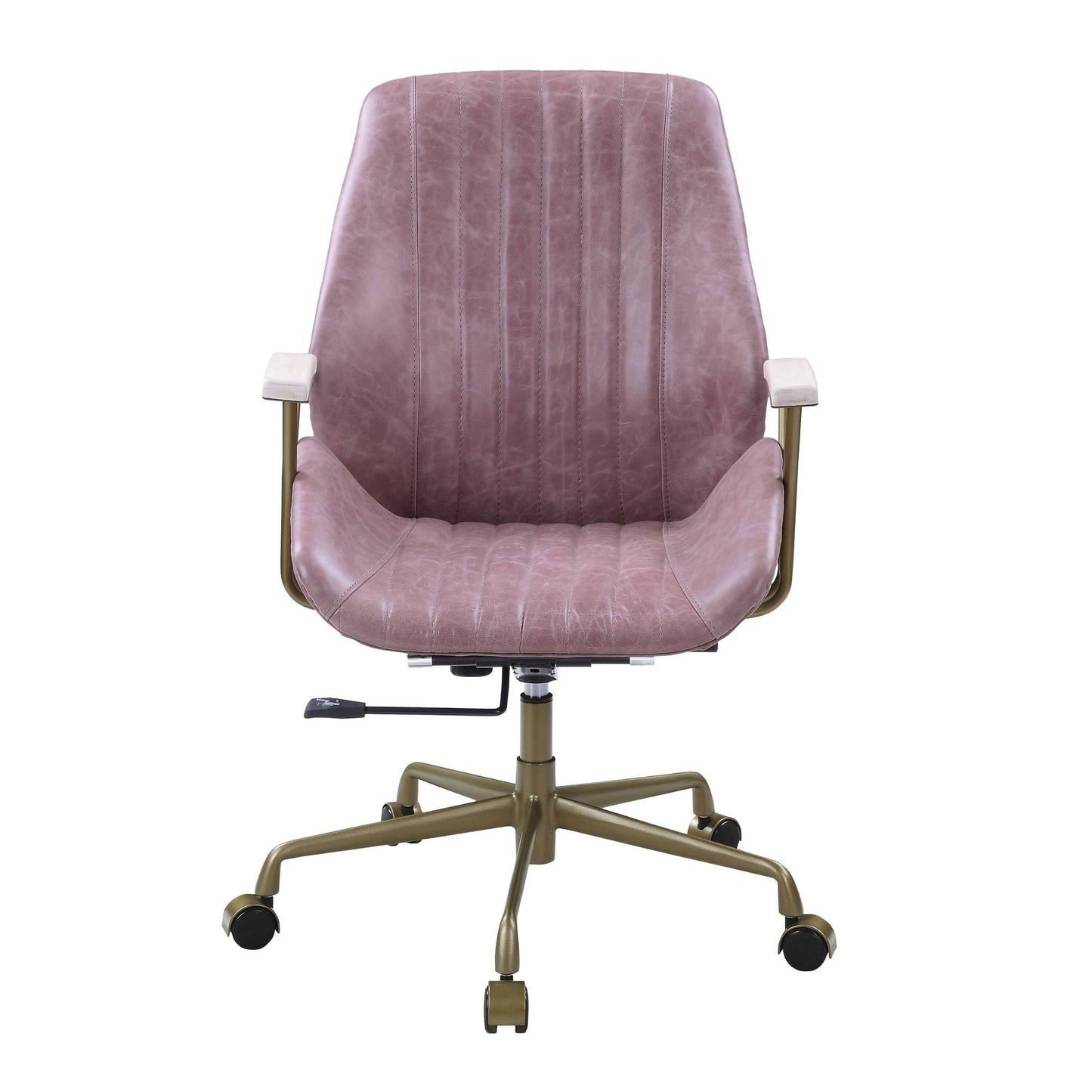 Genuine Leather Pink Office Chair