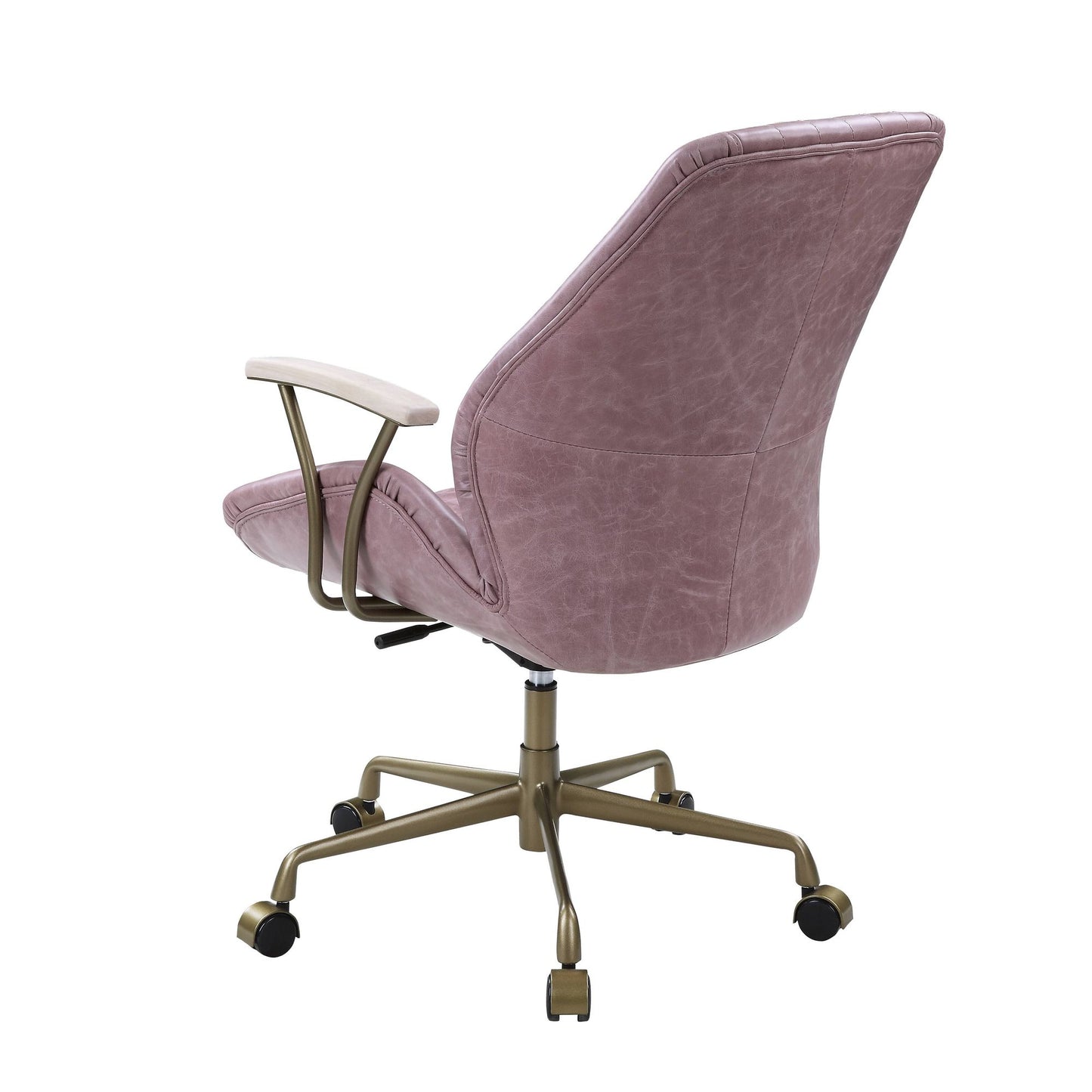 Genuine Leather Pink Office Chair