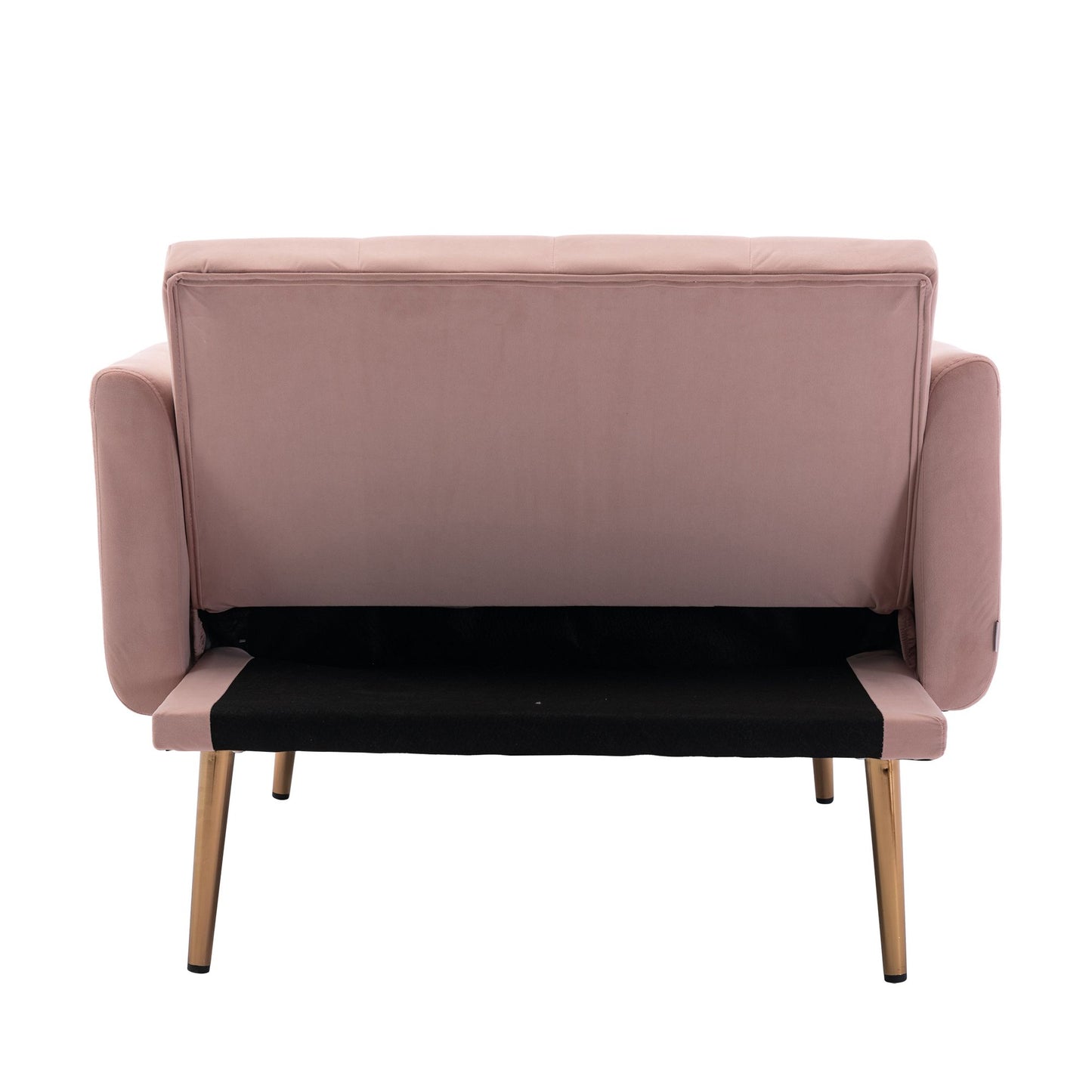Classic Pink Velvet Chaise Lounge Chair