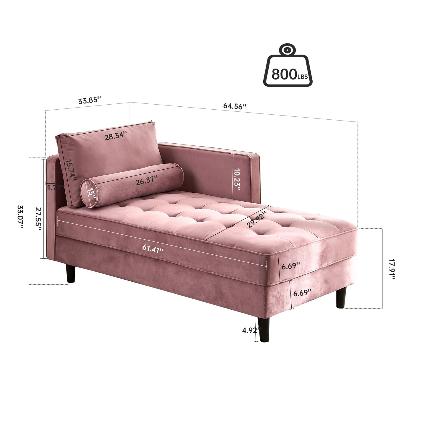 Mid-Century Modern Velvet Chaise and Sleeper