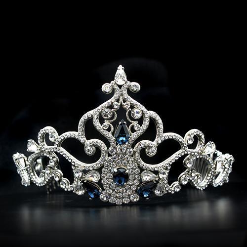 Imitation Rhodium Brass Tiara