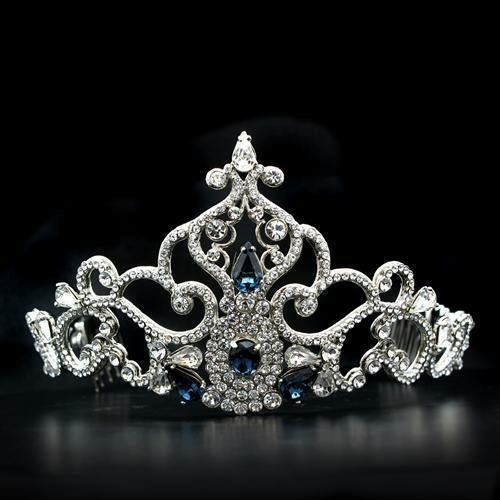 Imitation Rhodium Brass Tiara