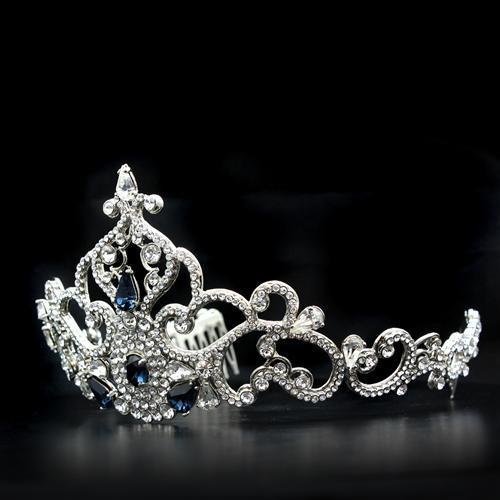 Imitation Rhodium Brass Tiara