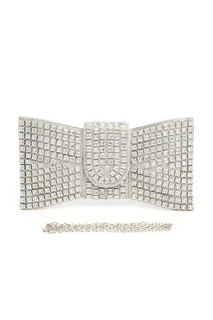 Iconic Rhinestone Bowtie Clutch Bag