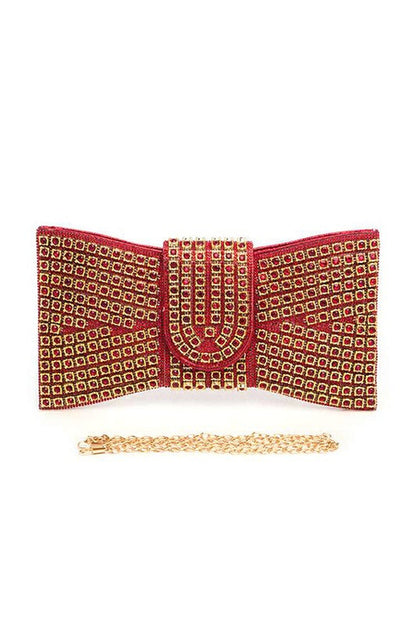 Iconic Rhinestone Bowtie Clutch Bag