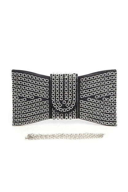 Iconic Rhinestone Bowtie Clutch Bag