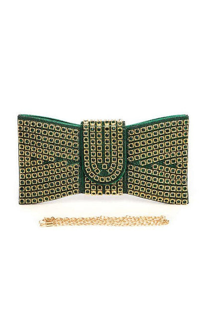 Iconic Rhinestone Bowtie Clutch Bag