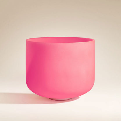 432hz Pink  F Note Crystal Singing Bowl Heart Chakra 8 inch - Aphrodite Wears Pink
