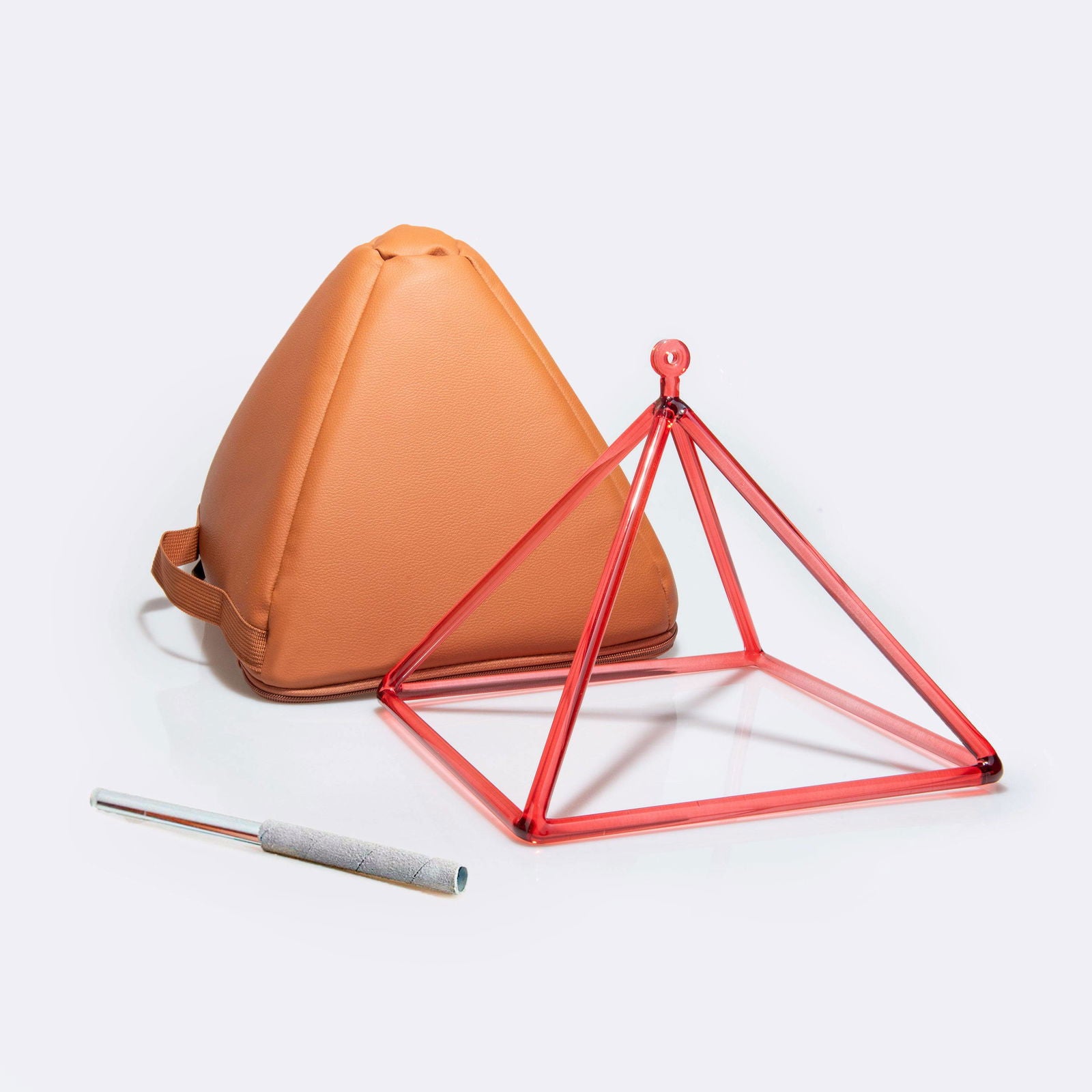 Crystal Singing Pyramids Medium Size - Aphrodite Wears Pink