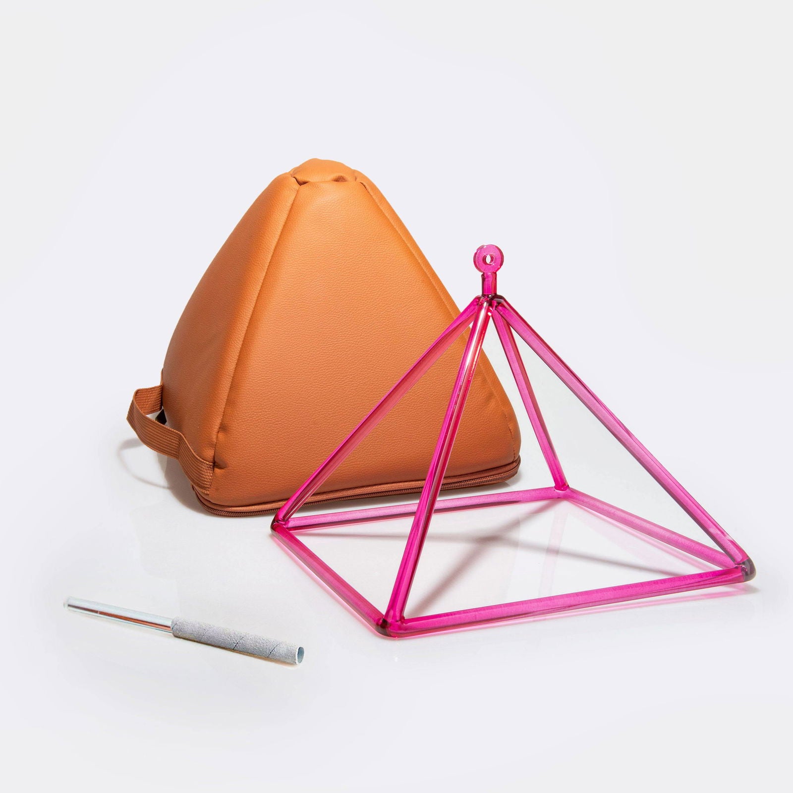 Crystal Singing Pyramids Medium Size - Aphrodite Wears Pink