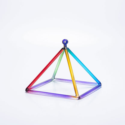 Crystal Singing Pyramids Medium Size - Aphrodite Wears Pink
