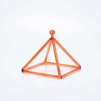 Crystal Singing Pyramids Medium Size - Aphrodite Wears Pink