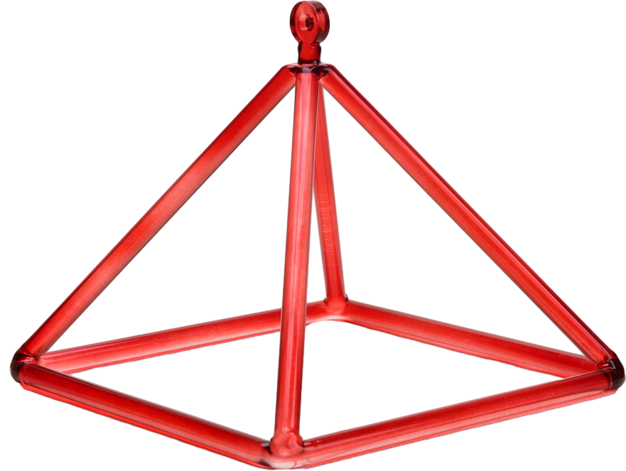 Crystal Singing Pyramids Medium Size - Aphrodite Wears Pink