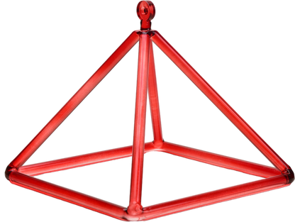Crystal Singing Pyramids Medium Size - Aphrodite Wears Pink