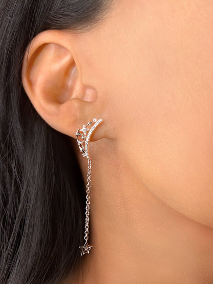 Starlight Pendant Diamond Drop Earrings