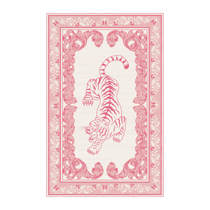 Prowess in Pink Garden Hand-Tufted Rug - Aphrodite Wears Pink