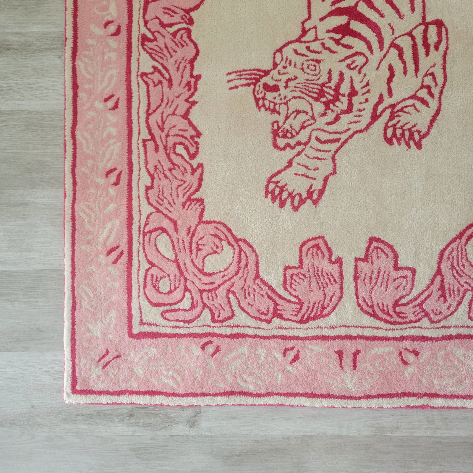 Prowess in Pink Garden Hand-Tufted Rug - Aphrodite Wears Pink