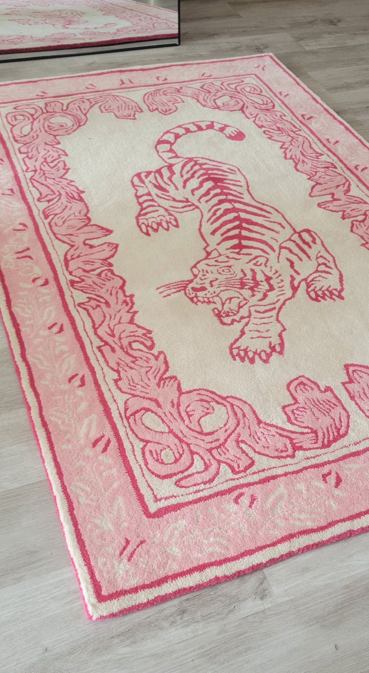 Prowess in Pink Garden Hand-Tufted Rug - Aphrodite Wears Pink
