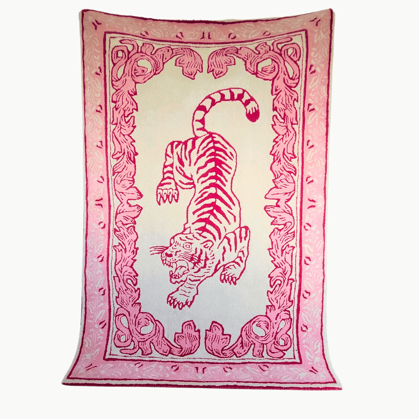 Prowess in Pink Garden Hand-Tufted Rug - Aphrodite Wears Pink